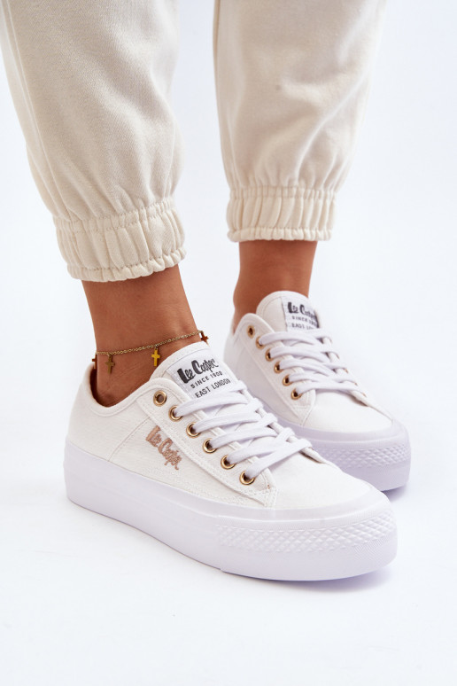 Zapatos con plataforma mujer Lee Cooper LCW-24-31-2725 blanco