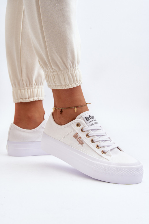 Zapatos con plataforma mujer Lee Cooper LCW-24-31-2725 blanco