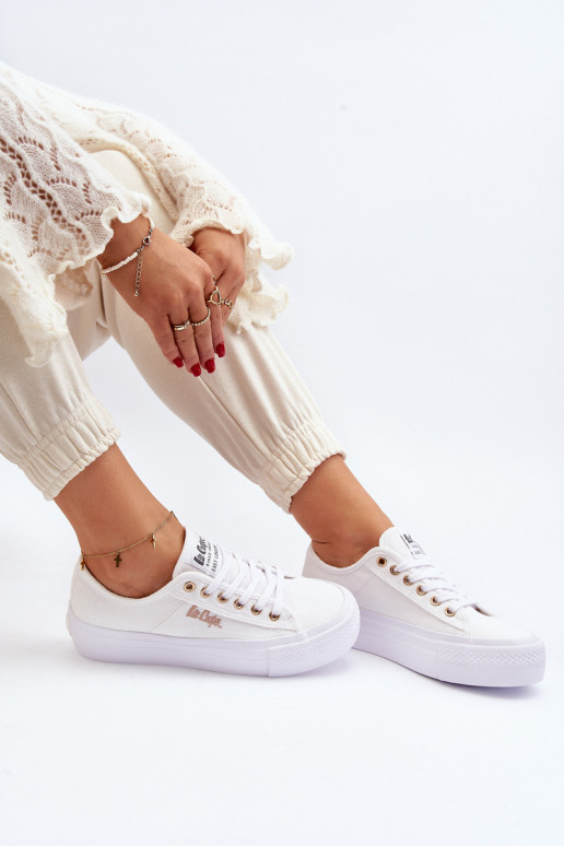 Zapatos con plataforma mujer Lee Cooper LCW-24-31-2725 blanco