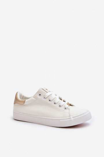 Zapatos de ocio fabricados en ecopiel en color blanco Tiraelle