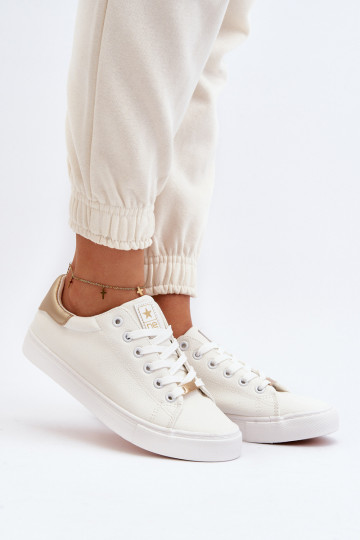 Zapatos de ocio fabricados en ecopiel en color blanco Tiraelle 2