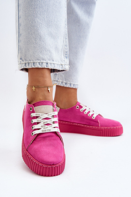 Zapatos de ocio viscoelásticos System BIG STAR NN276004 color rosa Zapatos de ocio viscoelásticos System BIG STAR NN276004 color rosa