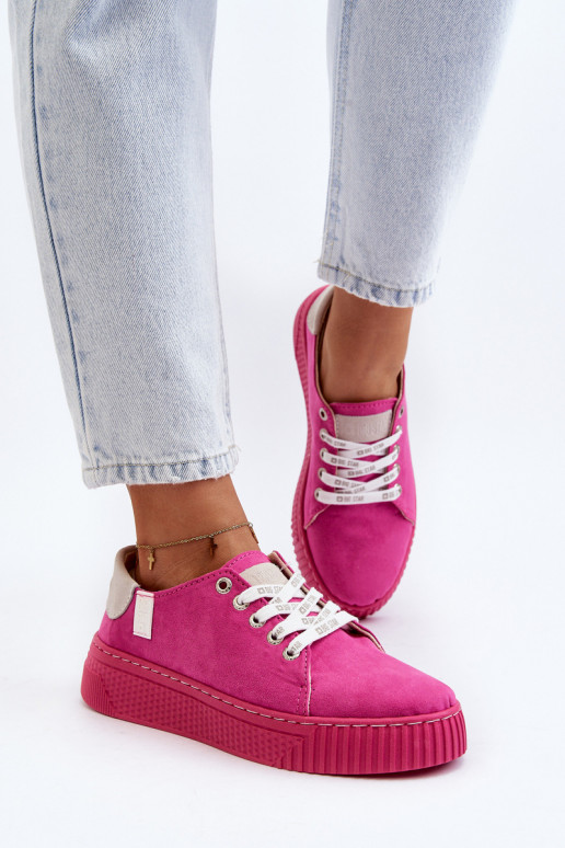 Zapatos de ocio viscoelásticos System BIG STAR NN276004 color rosa Zapatos de ocio viscoelásticos System BIG STAR NN276004 color rosa