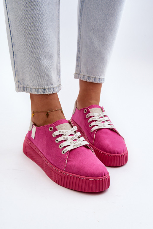 Zapatos de ocio viscoelásticos System BIG STAR NN276004 color rosa Zapatos de ocio viscoelásticos System BIG STAR NN276004 color rosa