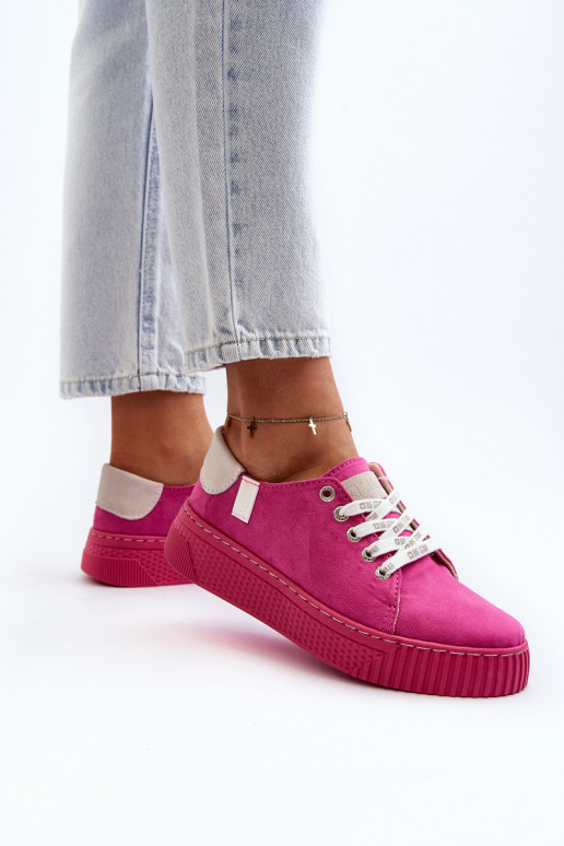 Zapatos de ocio viscoelásticos System BIG STAR NN276004 color rosa Zapatos de ocio viscoelásticos System BIG STAR NN276004 color rosa