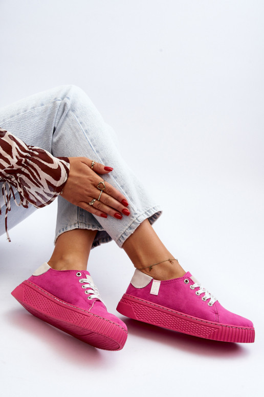 Zapatos de ocio viscoelásticos System BIG STAR NN276004 color rosa Zapatos de ocio viscoelásticos System BIG STAR NN276004 color rosa