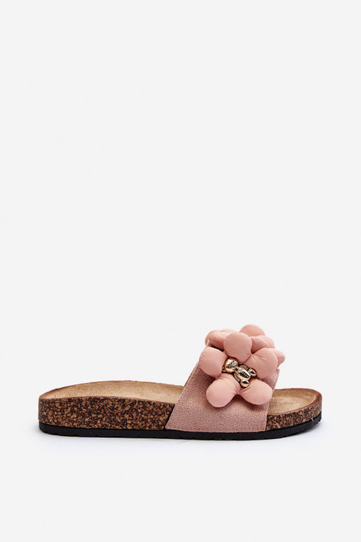 Zapatillas de casa de mujer con bonitos detalles en color rosa Bunlia