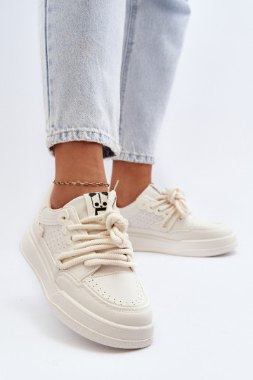 Zapatillas modelo zapatos Eco color beige Avaalis 2