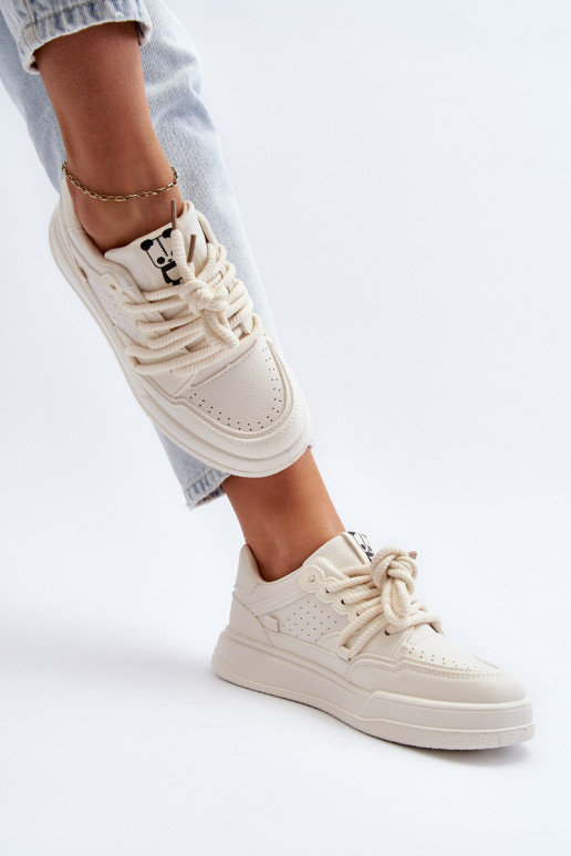 Zapatillas modelo zapatos Eco color beige Avaalis Zapatillas modelo zapatos Eco color beige Avaalis