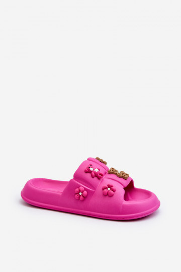 Pantuflas Cambrina rosa claro con bonitos detalles
