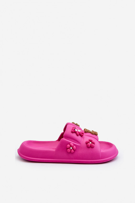 Pantuflas Cambrina rosa claro con bonitos detalles