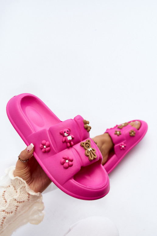 Pantuflas Cambrina rosa claro con bonitos detalles
