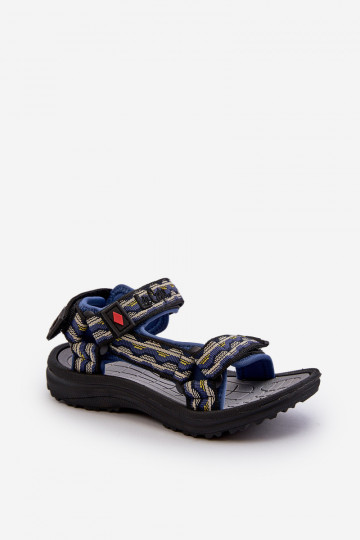 Sandalias infantiles Lee Cooper LCW-24-34-2601 azul oscuro