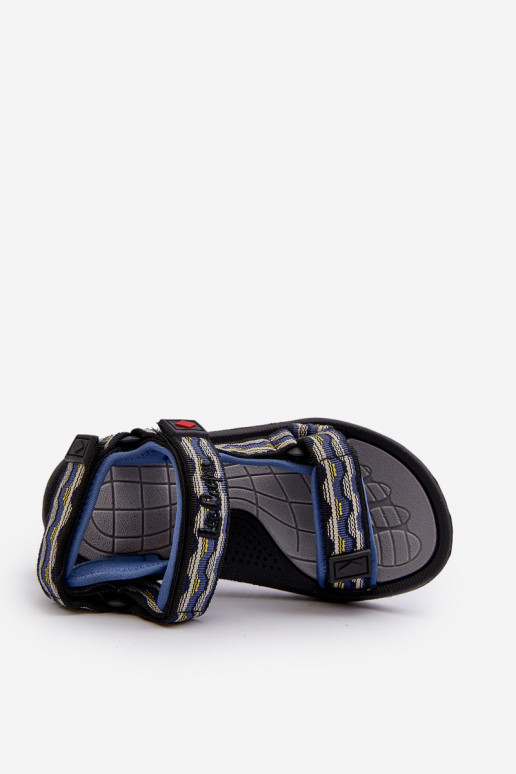Sandalias infantiles Lee Cooper LCW-24-34-2601 azul oscuro