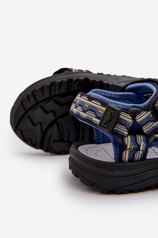 Sandalias infantiles Lee Cooper LCW-24-34-2601 azul oscuro