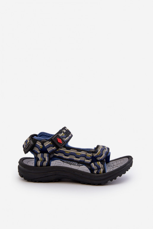 Sandalias infantiles Lee Cooper LCW-24-34-2601 azul oscuro