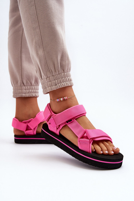 Sandalias de mujer con plataforma Lee Cooper LCW-24-05-2750L color rosa