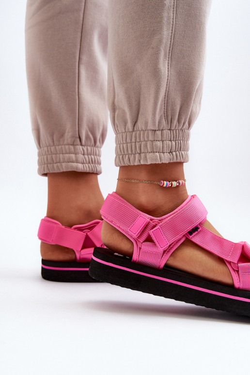 Sandalias de mujer con plataforma Lee Cooper LCW-24-05-2750L color rosa