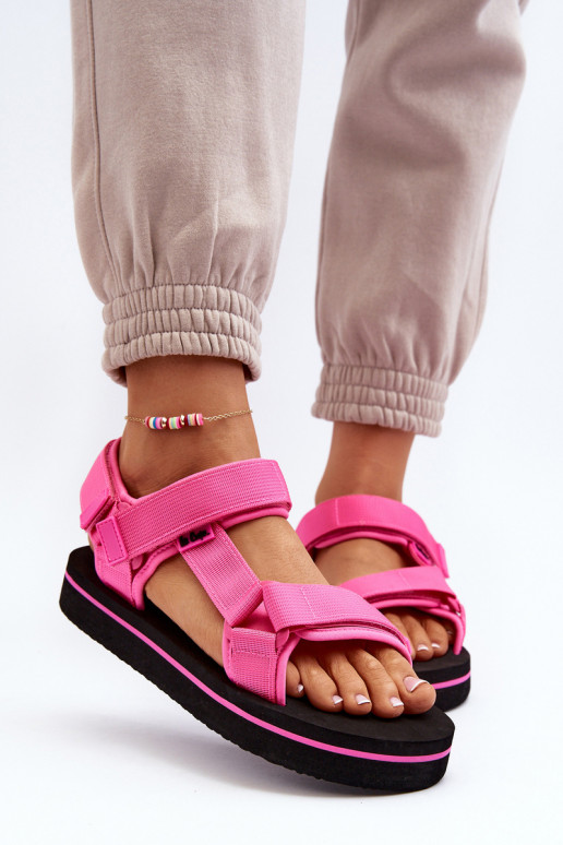 Sandalias de mujer con plataforma Lee Cooper LCW-24-05-2750L color rosa