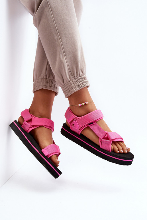 Sandalias de mujer con plataforma Lee Cooper LCW-24-05-2750L color rosa