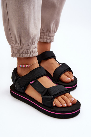 Sandalias de mujer con plataforma Lee Cooper LCW-24-05-2751L color negro