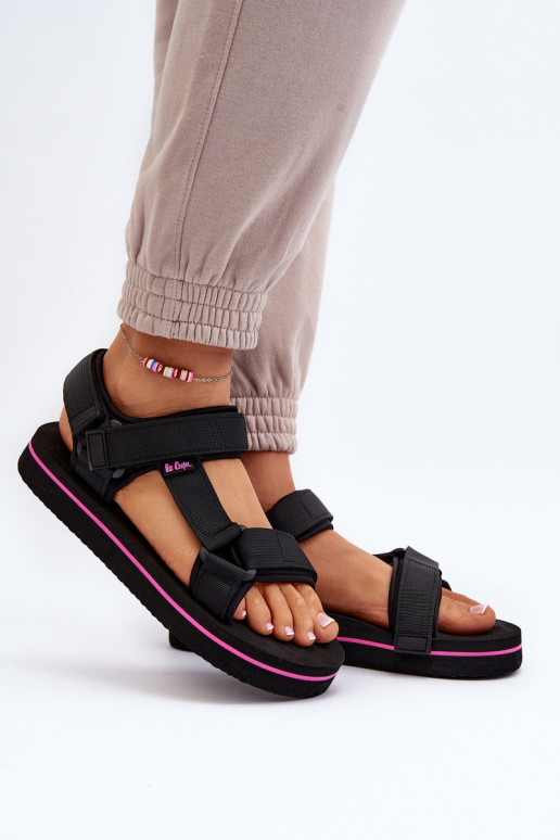 Sandalias de mujer con plataforma Lee Cooper LCW-24-05-2751L color negro