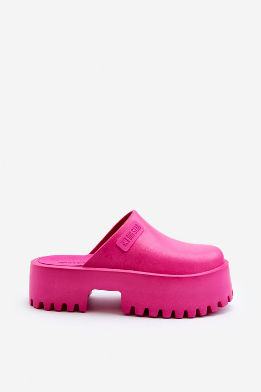 Zapatillas de mujer con suelas masivas de moda Big Star NN274019 color rosa