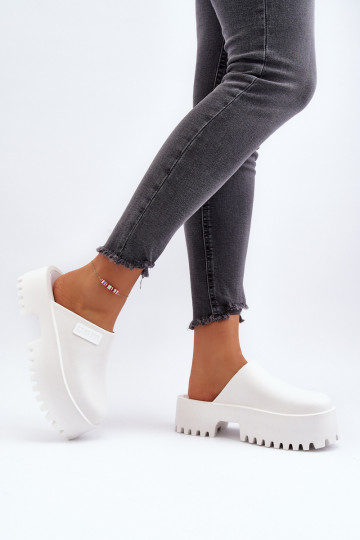 Zapatillas con suelas masivas de moda Big Star NN274015 color blanco 2