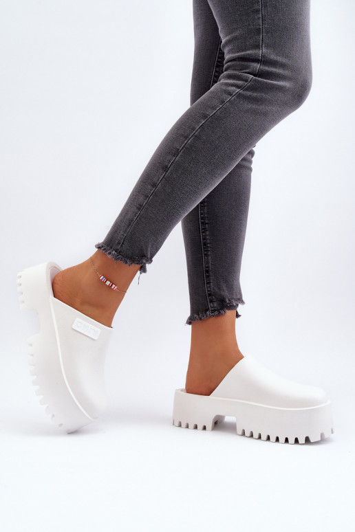 Zapatillas con suelas masivas de moda Big Star NN274015 color blanco