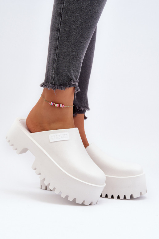 Zapatillas con suelas masivas de moda Big Star NN274015 color blanco