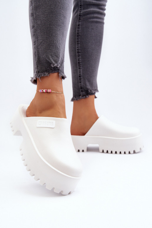 Zapatillas con suelas masivas de moda Big Star NN274015 color blanco