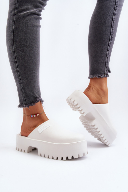 Zapatillas con suelas masivas de moda Big Star NN274015 color blanco