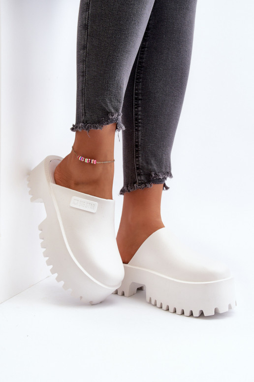 Zapatillas con suelas masivas de moda Big Star NN274015 color blanco