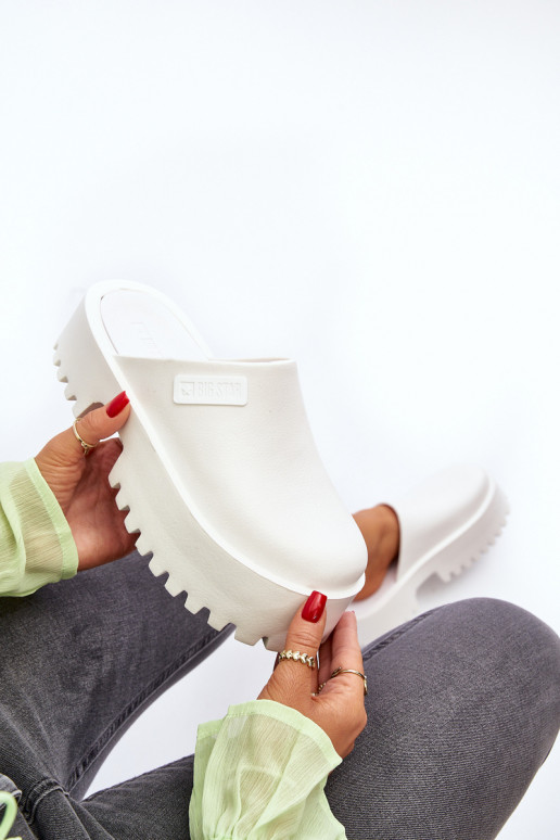 Zapatillas con suelas masivas de moda Big Star NN274015 color blanco