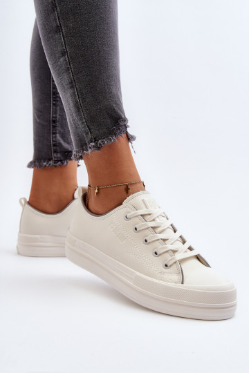 Zapatos de mujer de cuero sintético Big Star NN274847 color blanco