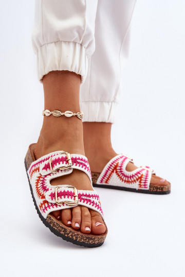 Pantuflas en color blanco Fannea 2