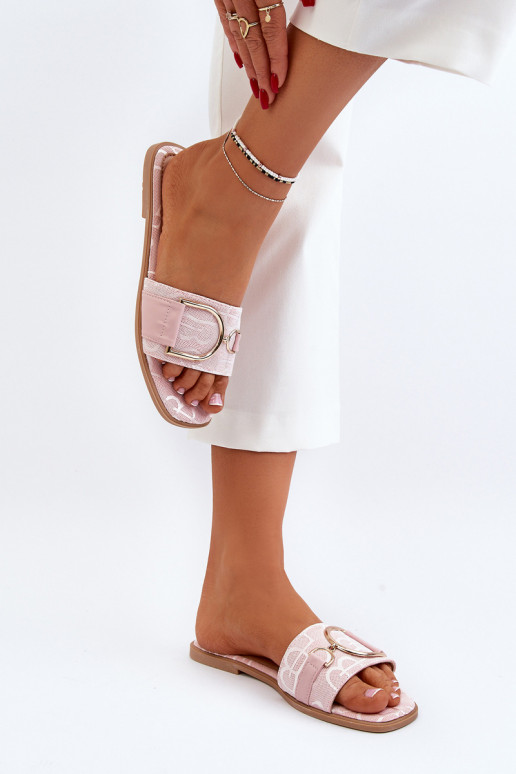 con brillos Zapatillas de casa de mujer con adornos en rosa Taleci