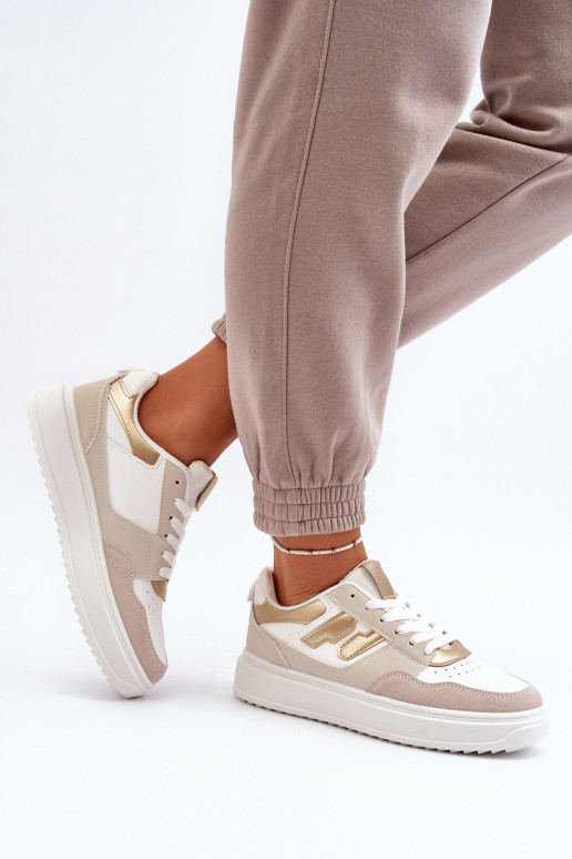 Zapatillas modelo zapatos beige Regines