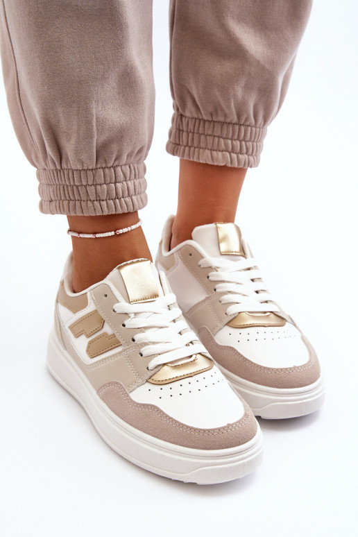 Zapatillas modelo zapatos beige Regines