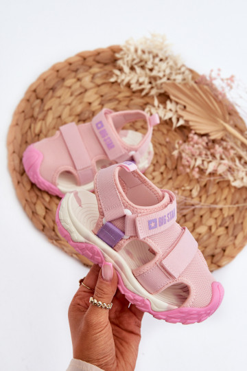 sandalias Infantil con cierres adhesivos Big Star NN374238 color rosa 2