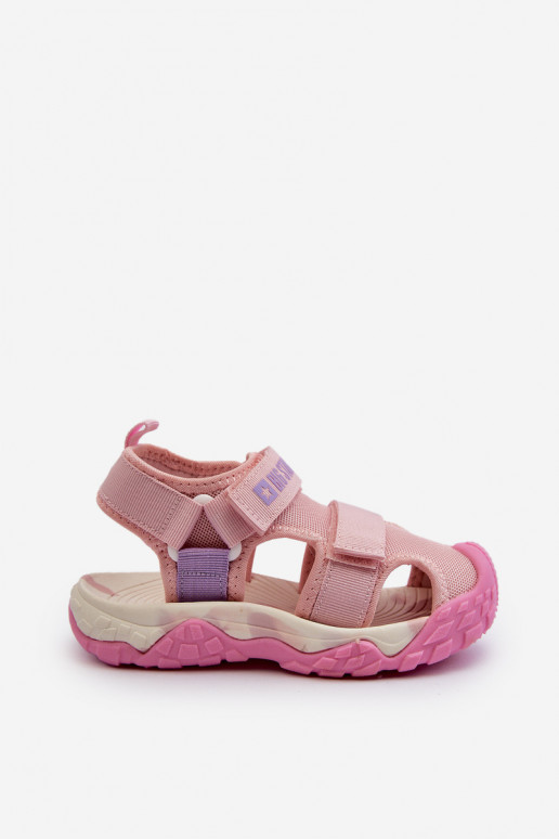sandalias Infantil con cierres adhesivos Big Star NN374238 color rosa