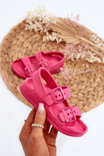 Zapatillas Niños con hebillas BIG STAR NN374545 color rosa 2