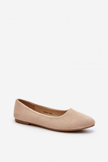 Bailarinas de ante beige Kommia