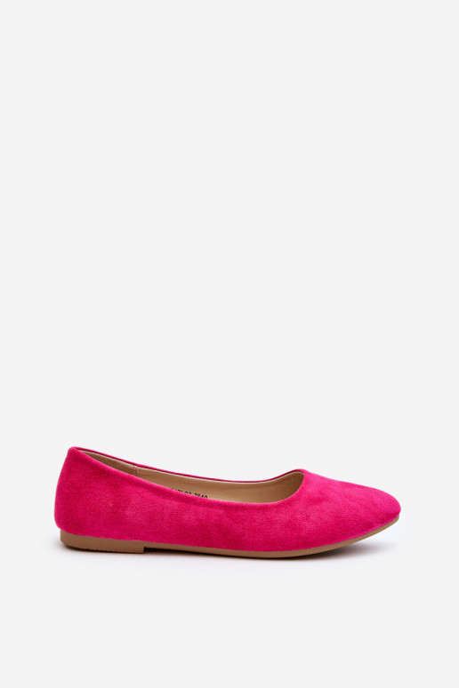 Bailarinas de ante color rosa Kommia