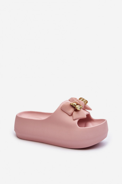 Pantuflas ligeras Pantuflas de mujer con cintas en color rosa Salessa Pantuflas ligeras Pantuflas de mujer con cintas en color rosa Salessa
