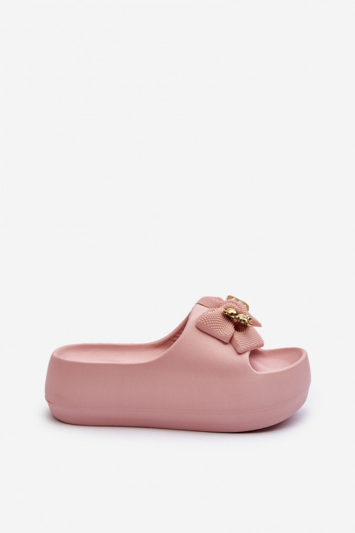 Pantuflas ligeras Pantuflas de mujer con cintas en color rosa Salessa Pantuflas ligeras Pantuflas de mujer con cintas en color rosa Salessa