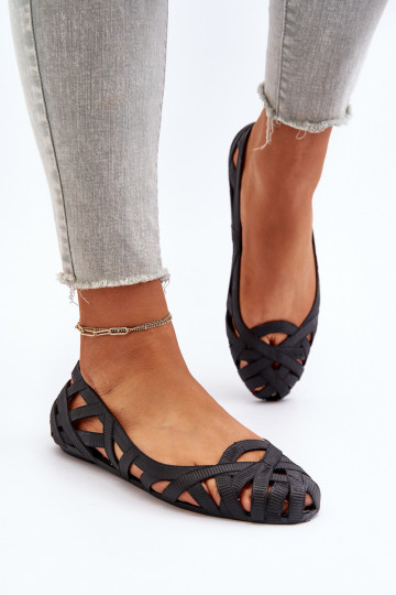 Bailarinas de goma en color negro Salam