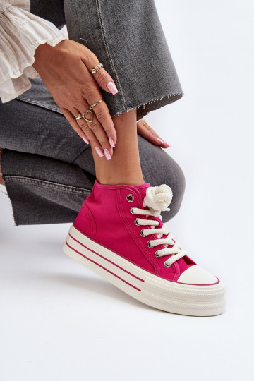 Zapatos casual con plataforma en color rosa Aineri 2