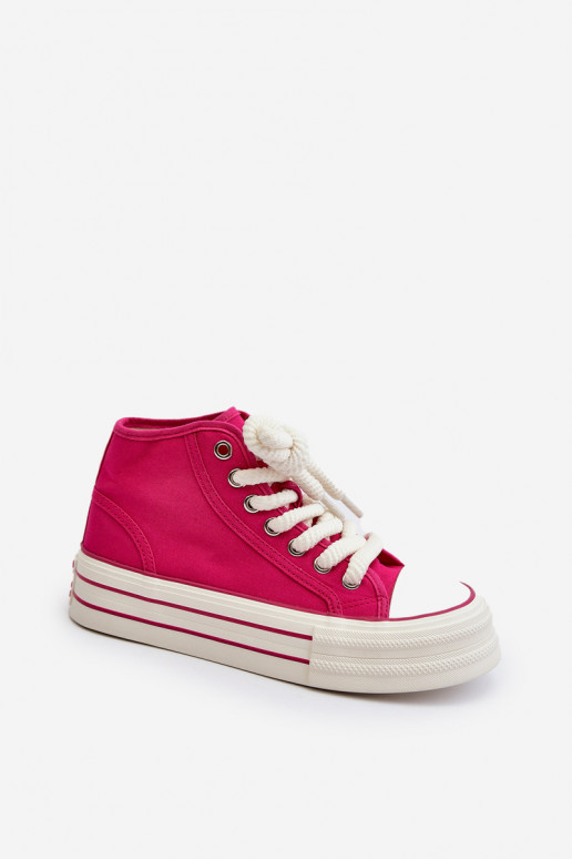 Zapatos casual con plataforma en color rosa Aineri