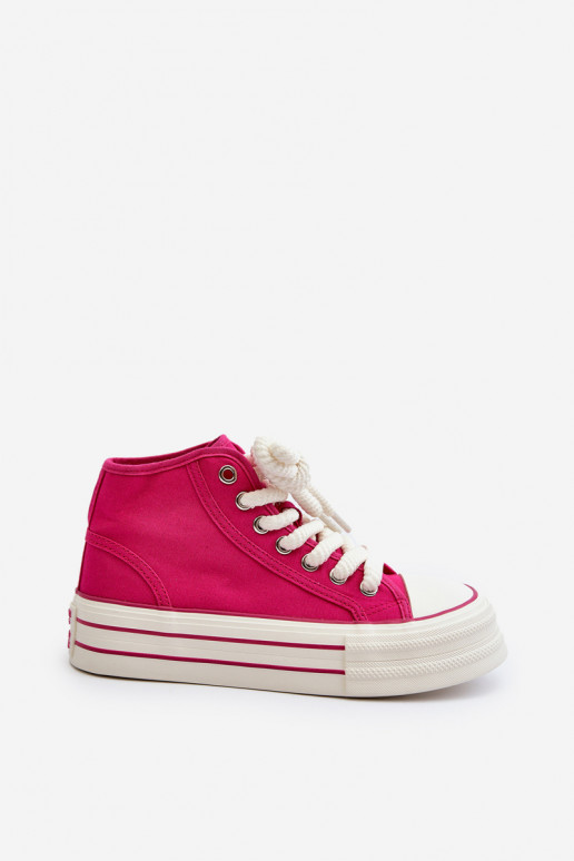 Zapatos casual con plataforma en color rosa Aineri